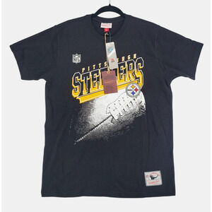 Mitchell & Ness Steelers NFL Kick Off Tee Men’s Medium Black NWT‎